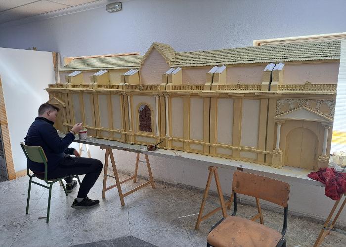 Casco hist�rico de Yecla y taller de Artesan�a en miniatura hermanos sim�n