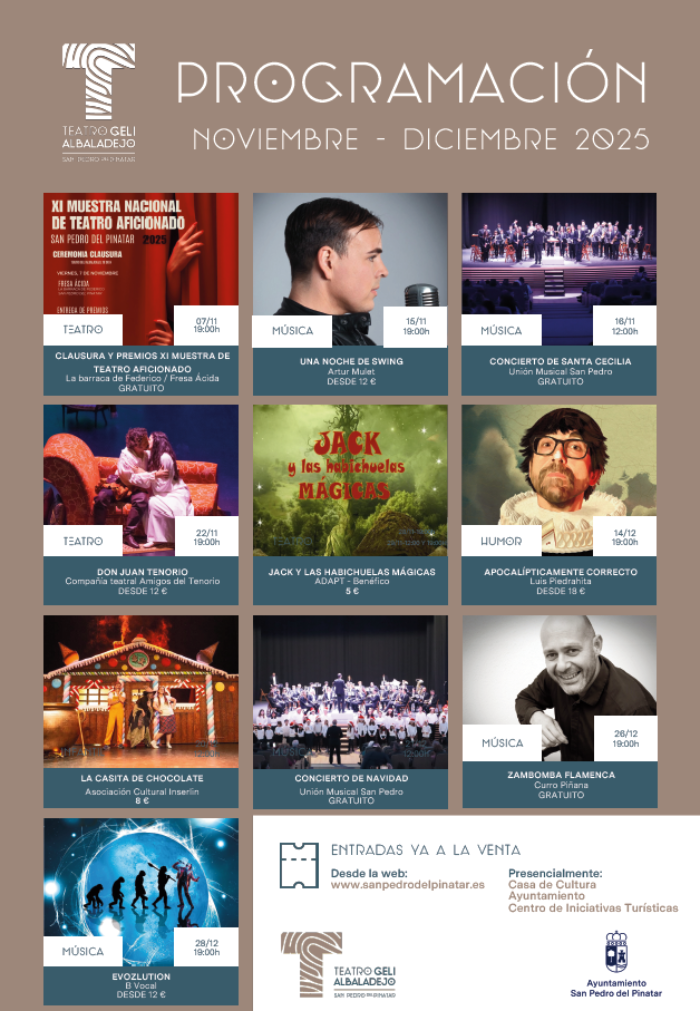 PROGRAMACI�N TEATRO GELI ALBALADEJO