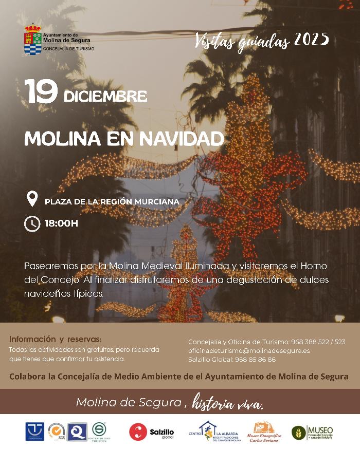 MOLINA EN NAVIDAD. 19 DE DICIEMBRE A LAS 18.00 HORAS