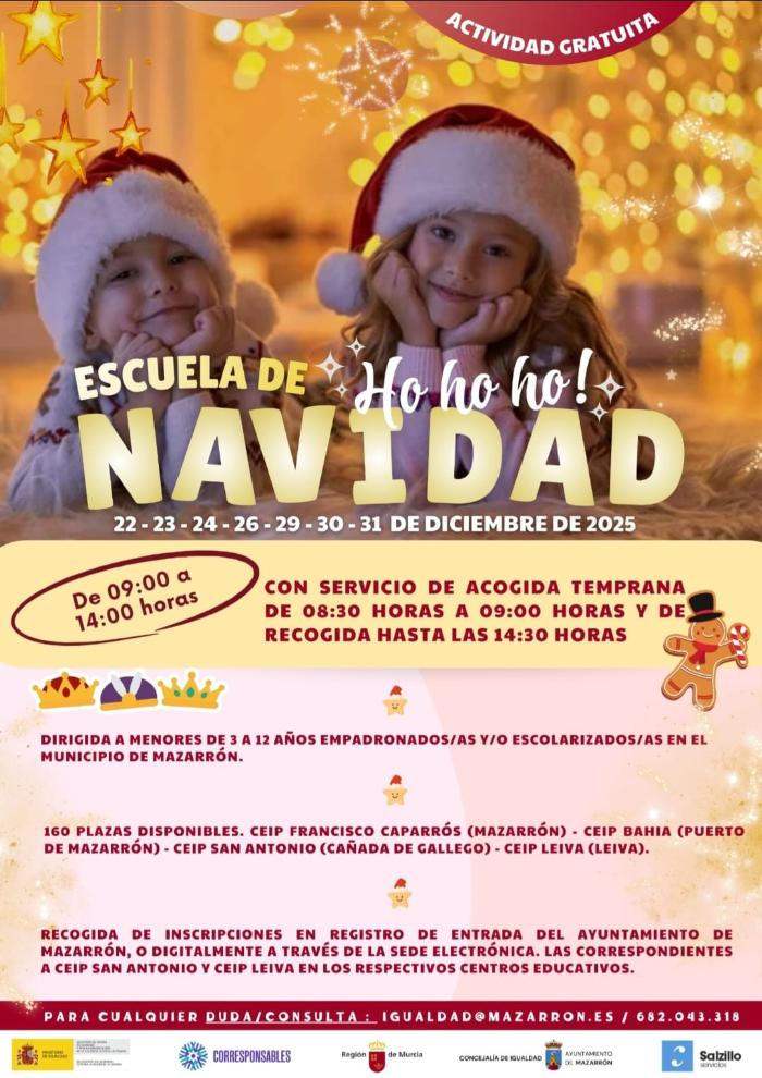  ESCUELA DE NAVIDAD GRATUITA EN MAZARR�N