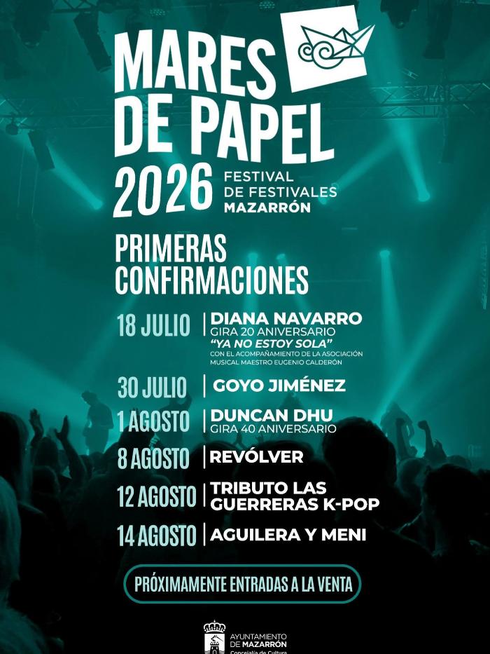 FESTIVAL MARES DE PAPEL: PRIMEROS ARTISTAS CONFIRMADOS