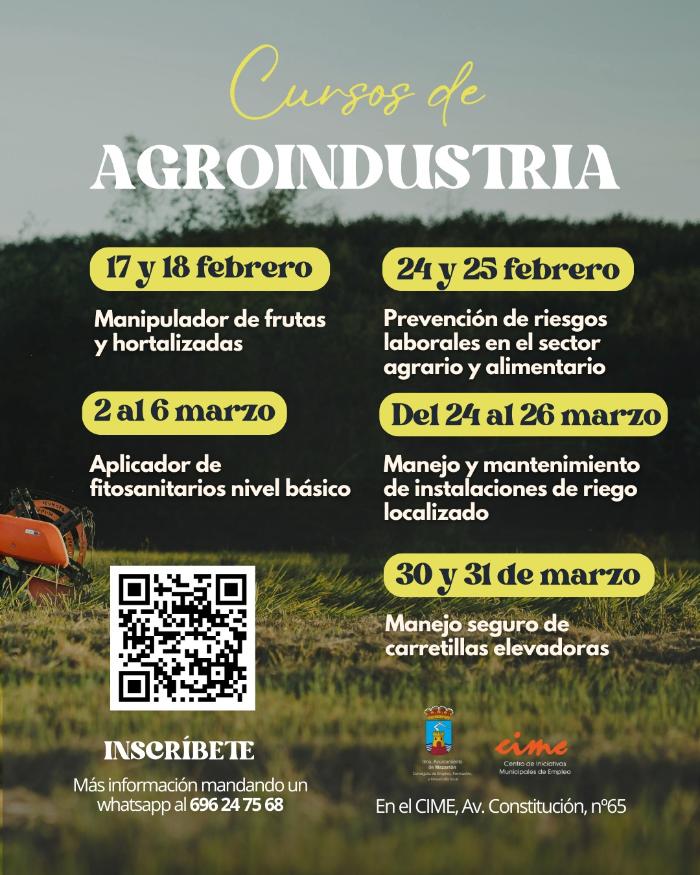 Oferta de cursos en agroindustria