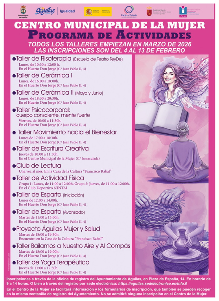 Talleres del centro de la mujer. 
