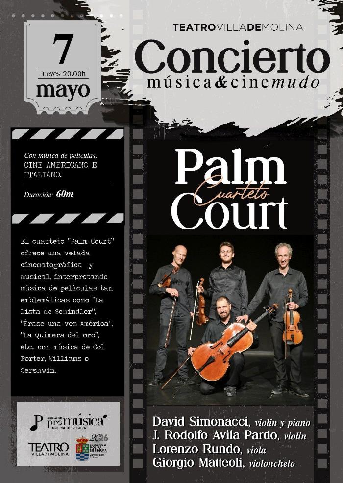 'M�SICA & CINE MUDO', DEL CUARTETO 'PALM COURT'