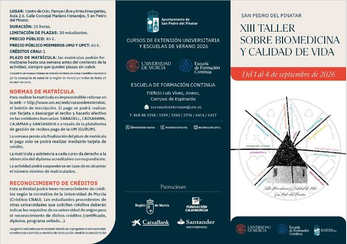 XIIi taller de biomedicina y calidad de vida