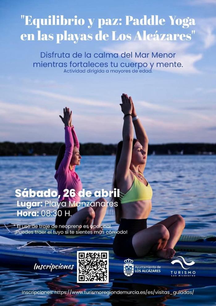  paddle/yoga 9:30 a 10:30