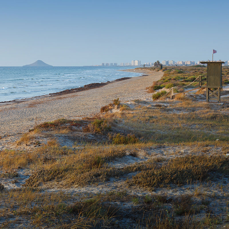 Wild beaches in San Pedro del Pinatar