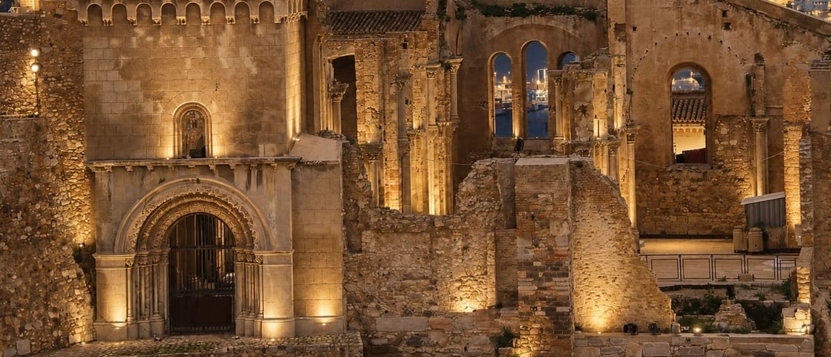catedral cartagena noche