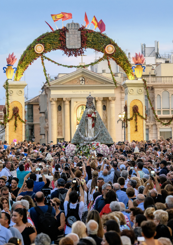 Romer�a de regreso de la Virgen de la Fuensanta a su Santuario
