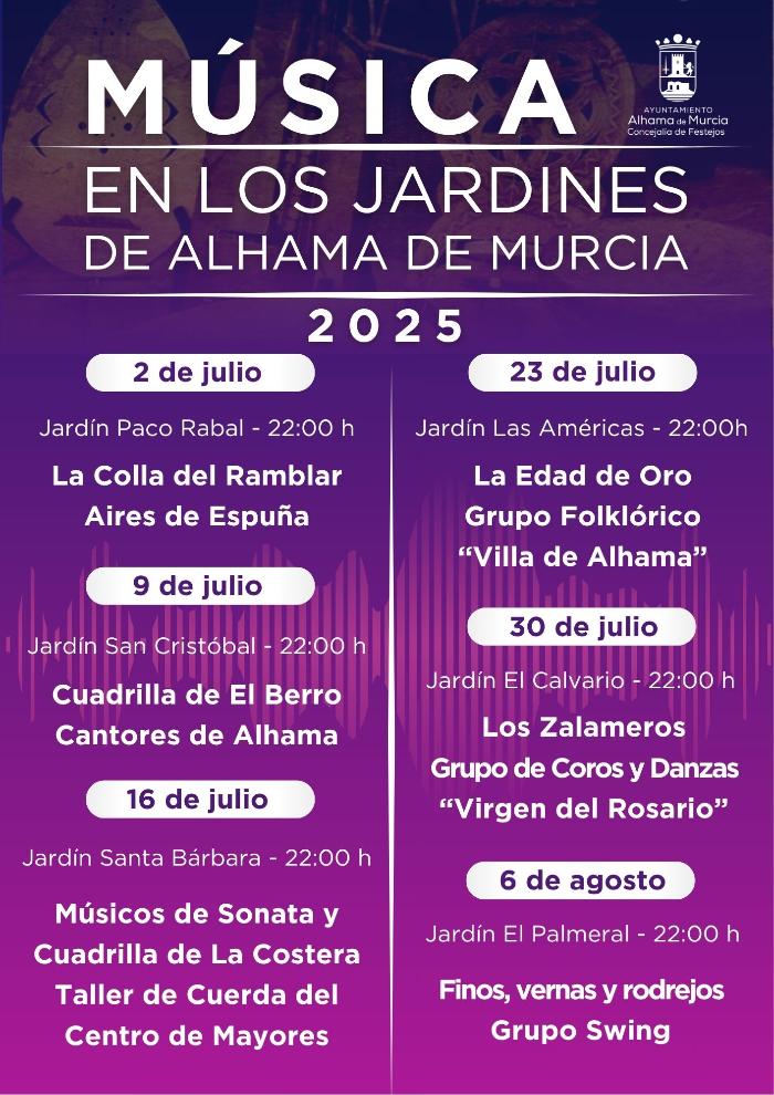 Música en los Jardines de Alhama de Murcia Música en los Jardines de Alhama de Murcia