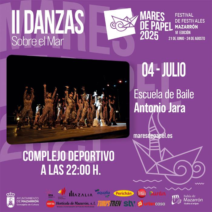 II Danzas sobre el Mar, con la participación de la Escuela de baile Antonio Jara. II Danzas sobre el Mar, con la participación de la Escuela de baile Antonio Jara.