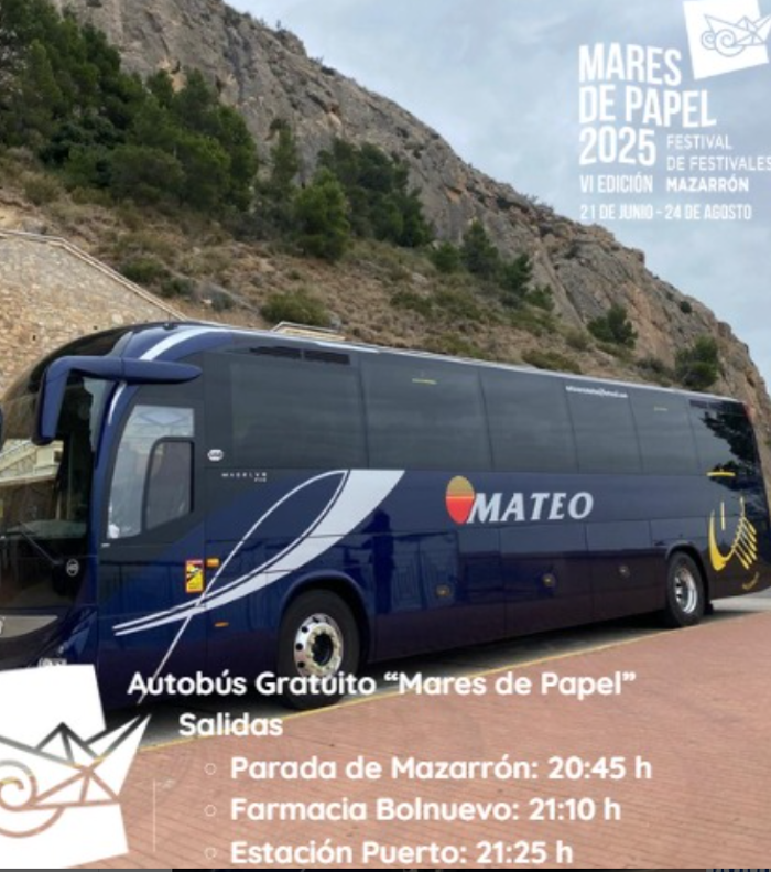 Transporte gratuito para el festival Mares de Papel