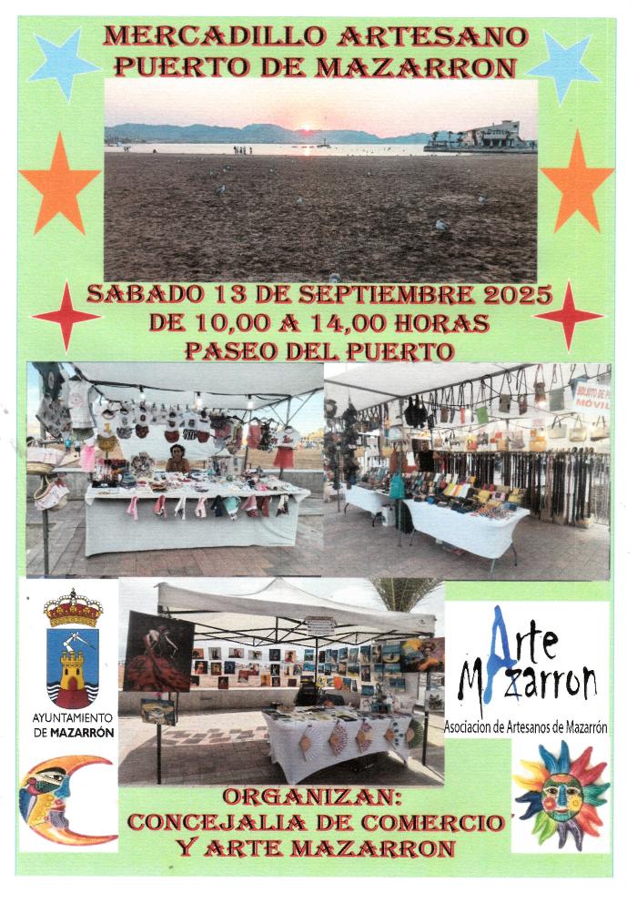 MERCADILLO ARTESANAL DE PUERTO DE MAZARRÓN MERCADILLO ARTESANAL DE PUERTO DE MAZARRÓN