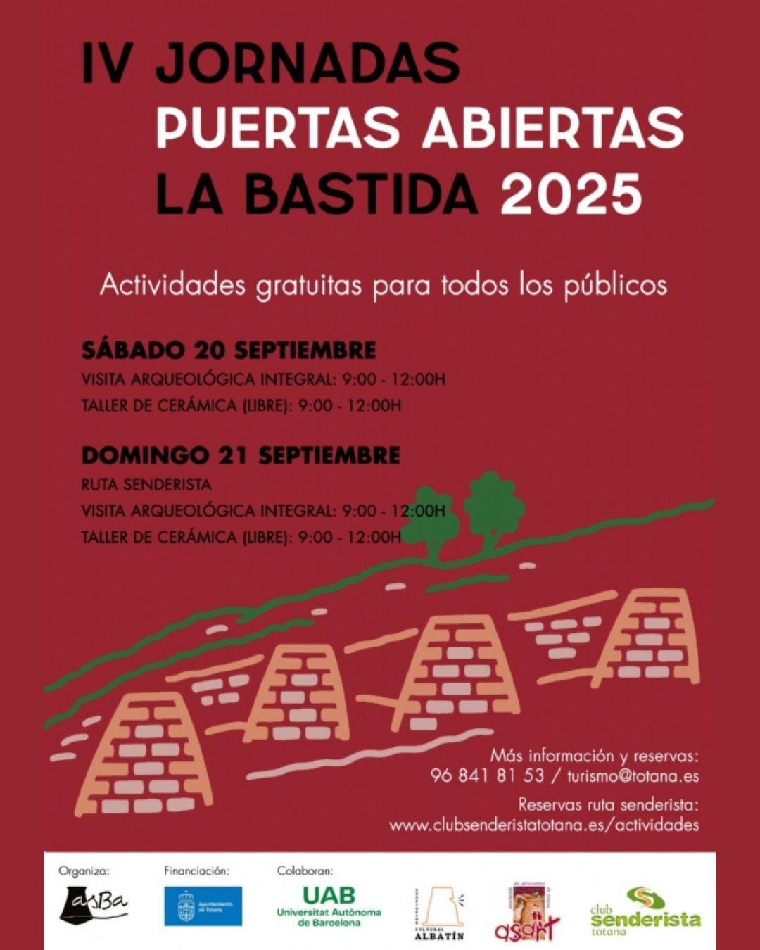 IV JORNADAS DE PUERTAS ABIERTAS, LA BASTIDA 2025 IV JORNADAS DE PUERTAS ABIERTAS, LA BASTIDA 2025