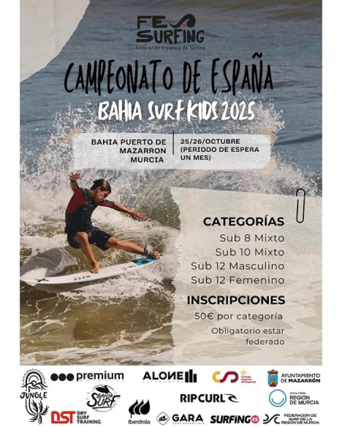 PRUEBA NACIONAL BAHÍA SURFING KIDS 2025 PRUEBA NACIONAL BAHÍA SURFING KIDS 2025