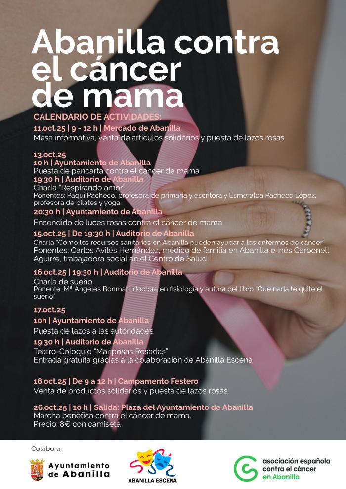 ACTIVIDADES POR EL MES CONTRA EL CÁNCER DE MAMA- ABANILLA ACTIVIDADES POR EL MES CONTRA EL CÁNCER DE MAMA- ABANILLA