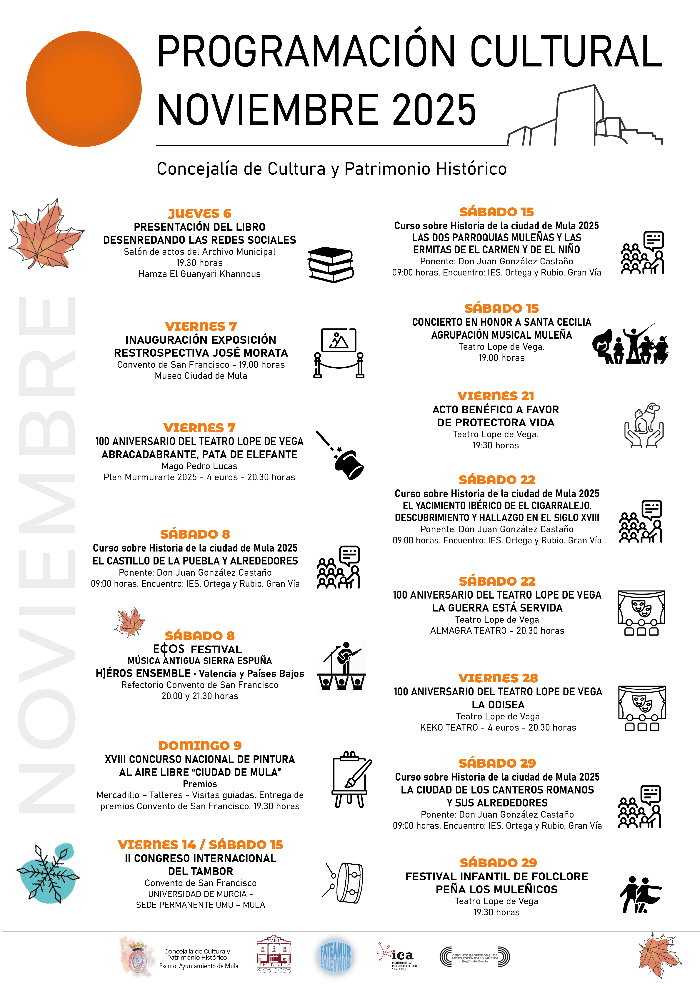 PROGRAMACIN CULTURAL NOVIEMBRE MULA