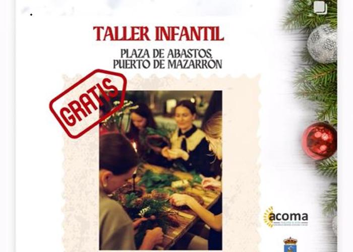 Taller infantil, adornos de Navidad 